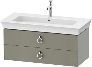 Duravit White Tulip Waschtischunterbau wandhängend Stein Grau Seidenmatt 984x458x410 mm - WT43520929 WT435209292