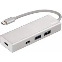 Hama USB-C USB-Hub 1:4 USB Adapter Splitter USB-Kabel, SuperSpeed USB Type-C 3.1 USB-Verteiler 1 zu 4 Ports Abwärtskompatibel