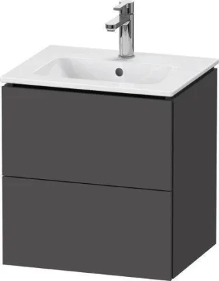 Duravit L-Cube Waschtischunterbau wandhängend Graphit Matt 520x421x550 mm - LC621804949 LC621804949