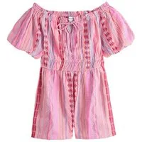 Next Playsuit Schulterfreier Jacquard-Playsuit (1-tlg)