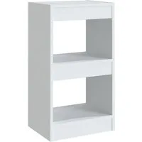 vidaXL Bücherregal Bücherregal/Raumteiler Weiß 40×30×72cm, 1-tlg.