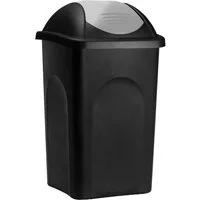 Stefanplast Mülleimer Push Can, 60 L Abfallbehälter 68x41x41cm Papierkorb Mülltrennung