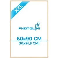 PHOTOLINI Bilderrahmen modern mit bruchsicherem Acrylglas, Holz MDF für Fotos & Poster, für 1 Bilder (1 Einzelrahmen), Posterrahmen groß 61x91,5 cm zum Aufhängen