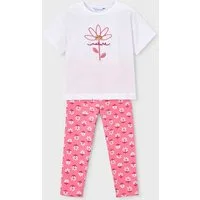 Mayoral Shirt & Leggings Mädchen Set T-Shirt & Leggings mit floralem Muster – 2-teilig (372740)