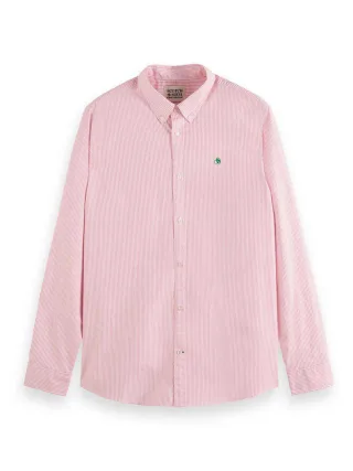 Scotch & Soda - Hemd mit langen Ärmeln pink - Gr. - S