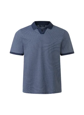 MAERZ Muenchen - Poloshirt, Knopf 1/2 Arm dawn blue