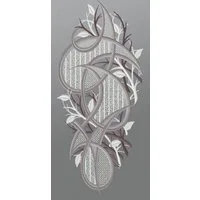 Plauener Spitze® Fensterbild modernes Ornament, HxB 35x15cm