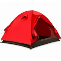 Diyarts Kuppelzelt Campingzelt 1-2 oder 3-5Personen, Personen: 2 (Einzelzelt, Zelt mit Gestänge, Tragetasche, Heringen, Seilen, Anleitung), Zelt 2 Personen oder 3-4 Personen, wasserdicht, schnell aufbaubar