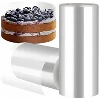 Festivalartikel Backmatte Tortenrandfolie 10cm x 10m – Transparente Backfolie für Kuchen, (1-tlg)