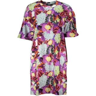 Blumenmuster Mini T-Shirt Kleid Ca26767