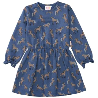 JETTE by STACCATO - Kleid indigo blue mel. aop - Gr. - 122