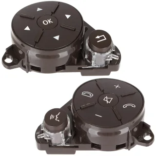 Tasten Lenkrad Multifunktion / Multifunktions Lenkrad LINKS + RECHTS A2048210051 A2048210151 in BRAUN für Mercedes C204 W204 S204 C207 W212 S212 X204