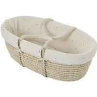 Envie de Fraise Baby-Reisebett Baby Moseskorb aus geflochtenen Naturfasern