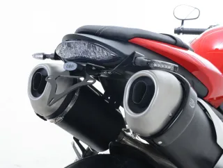 R&amp;G Kennzeichenhalter Heckumbau Triumph Speed Triple 1050 S / R Bj. 2016-2017 eintragungsfrei
