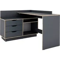 byLIVING Eckschreibtisch Bern, mit viel Stauraum, Breite 129 cm, rechts oder links montierbar