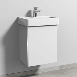 Sanipa 3way Waschtischunterbau zu Laufen Pro S Waschtisch mit 1 Tür, Weiß-Soft BR78443