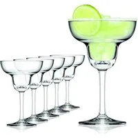 SAHM Martiniglas Margarita Gläser 6er Set - 270ml Margarita Glas - Cocktailgläser, Sensorik Glas, 100% recycelbar