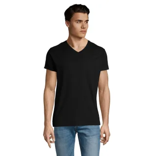 SOLS - "Imperial" T-Shirt V-Ausschnitt für Herren (Schwarz)
