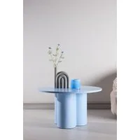 Venture Home Couchtisch Olivia, runder Couchtisch, modern & elegant, Ø 80 cm, Sofatisch, MDF, rund, sanft geformt, anspruchsvoll, klar