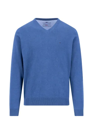 FYNCH-HATTON - V-Neck, Superfine ink blue - Gr. - L
