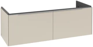 Villeroy & Boch Subway 3.0 Waschbeckenunterschrank, mit Beleuchtung, 2 Auszüge, 1272 x 432 x 462 mm, C601L0VN