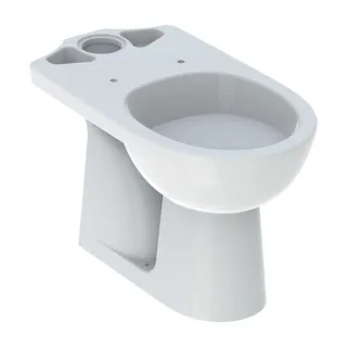 Geberit Renova Stand-Tiefspül-WC 203821000 für aufgesetzten AP-Spülkasten, Abgang vertikal, weiß