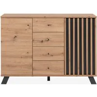 Finori Kommode, Artisan Oak / Anthrazit B x H x T ca. 118 x 85 x 40 cm