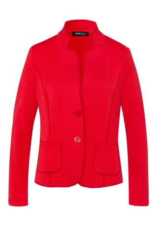 FRANK WALDER - Blazer NOS in Strickoptik cranberry - Gr. - 48