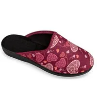 PADERO Damen Pantolette Hausschuh für breite Füße