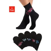 H.I.S Freizeitsocken (Packung, 5-Paar) mit eingestrickten Motiven