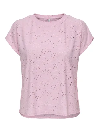 ONLY - ONLSMILLA S/S TOP JRS NOOS Roseate Spoonbill - Gr. - L