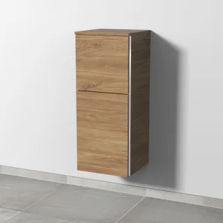 Sanipa 3way Mittelschrank mit 1 Tür und 1 Auszug, Eiche-Kansas, BR12659 BR12659