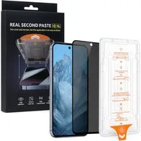 Wigento Displayschutzglas SnapFit Privacy Schutzglas für Google Pixel 10a mit Anbringhilfe 9H für Google Pixel 10a, Blickschutz, 9H Härte, kratzfest, stoßfest, Installationshilfe