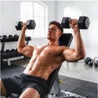 HOMCOM Hantel-Set mit gerändeltem Griff, 2 x 8kg, (Kurzhantel aus Gusseisen, Kurzhanteln für Männer und Fraue), für Zuhause, Fitnessstudio, Krafttraining