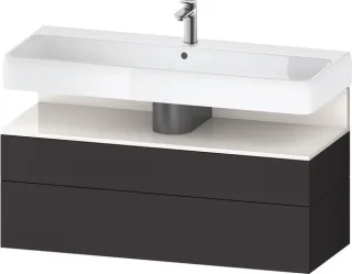 Duravit Qatego Waschtischunterbau wandhängend Graphit Supermatt 1190x470x590 mm - QA4396022800010 QA4396022800010