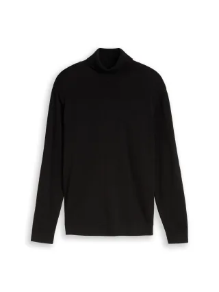 Tom Tailor - Rollkragenpullover aus Baumwolle Black - Gr. - XXL