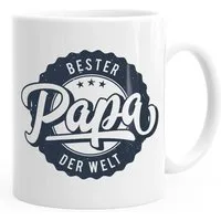 MoonWorks Tasse Kaffeetasse Bester Papa der Welt Geschenk Geschenktasse MoonWorks®, Keramik