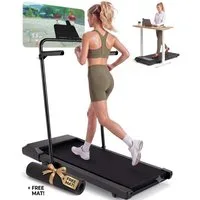 DEERRUN Laufband DeerRun Walking Pad mit 6% Steigung Laufband mit App bis 136 kg