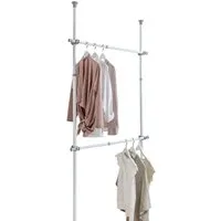 WENKO Kleiderbügel Kleiderstange, Kleiderstange HERKULES 2 Stück, 75-120cm, WENKO, (einzaln, 1-tlg)