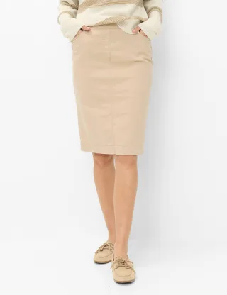 Raphaela by Brax Damen Rock Style PAMINA SKIRT SAND, hellbraun, Gr. 48K