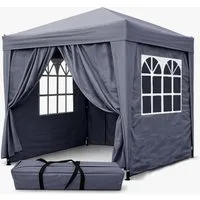 Quick Star Faltpavillon Pop-Up, mit 4 Seitenteilen, (Faltpavillon inklusive Seitenteilen), Maße L/B/H: 200x200x245cm