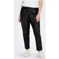 ONLY CARMAKOMA Lederimitathose CARGOLDTRASH LIFE EASY COATED PANT PNT