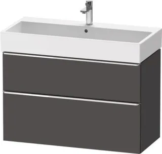Duravit D-Neo Waschtischunterbau wandhängend Graphit Matt 984x442x625 mm - DE4374010490000 DE4374010490000