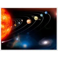 Posterlounge Wandbild Unser Sonnensystem, NASA, erhältlich als Poster, Leinwandbild, Wandsticker oder Acrylglasbild