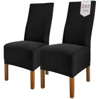 sh SCHEFFLER-HOME LIVE HOMESTYLE Stuhlhusse Moderner Stuhlbezug "Emma" aus elastischer Baumwolle Cottina, abnehmbarer & waschbarer Spannbezug für Stühle