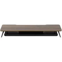 Fenge Monitorständer 108 cm breite Bildschirmerhöhung, für 2 Monitore, (Monitorerhöhung, M-förmigen Beine aus Aluminium, wasser- & kratzfeste Oberfläche)
