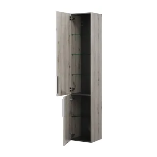 Burgbad Hochschrank Eqio 1760x350x320 Eiche Dekor Silber, HSFB035LF6015 HSFB035LF6015