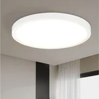 ZMH LED Deckenleuchte Modern 22/30 CM Schwarz&Weiß Deckenlampe für Wohnzimmer Flur Dimmbar, Hochwertige Design, LED fest integriert, Neutralweiß, Weiß Nicht Dimmbar