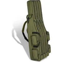 normani Angelrutentasche Rutentasche Angeltasche Quattro, Angelrutentasche mit 4 Kammern für 8 Ruten