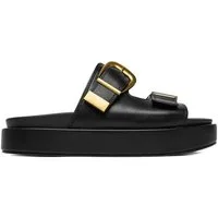 DeeZee Deezee Damen-Flip-Flops Schwarz Badepantolette